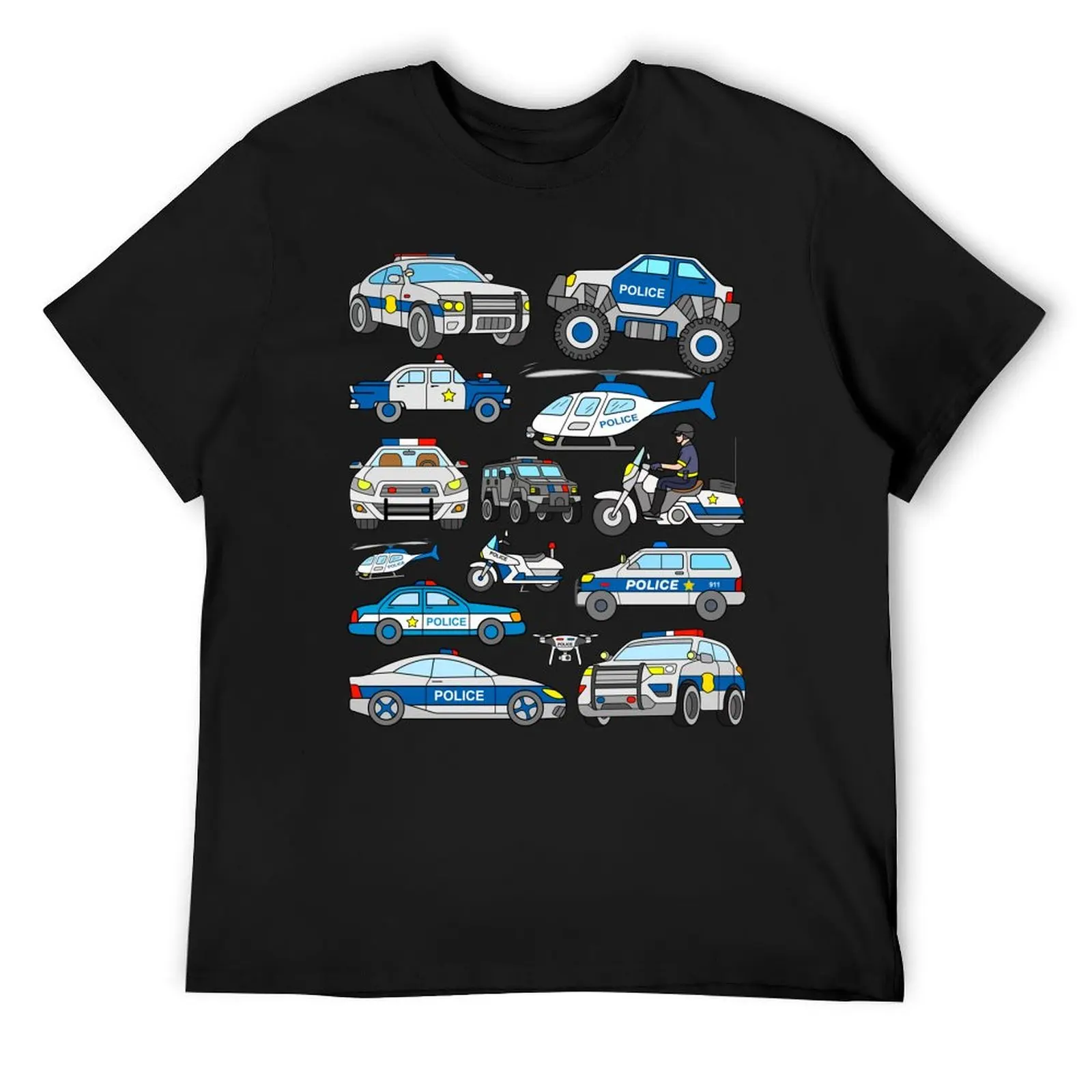 

Police Car Design T-Shirt shirts graphic tees fashion shirts funny meme t-shirts anime shirts men