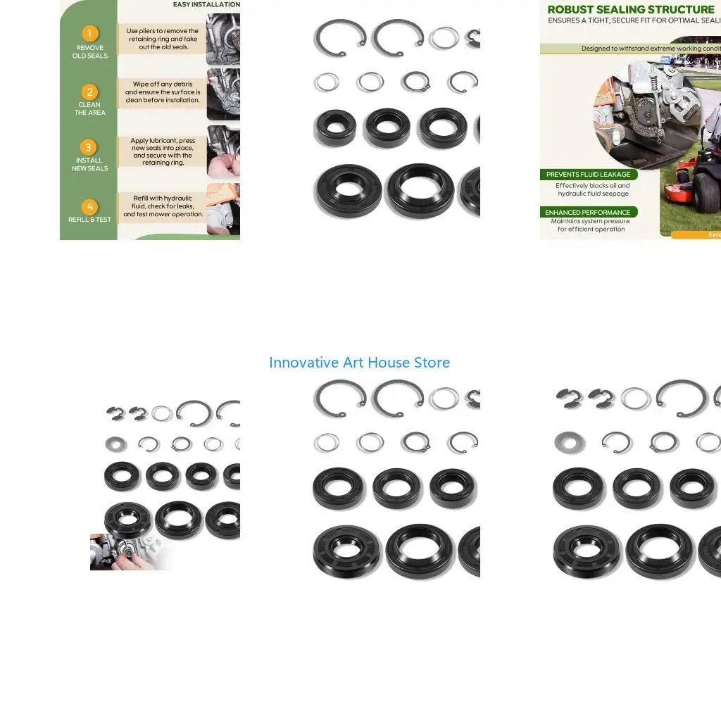 

E1PC 70853 Hydraulic Gear Seal Replacement Parts For Hydro Gear Models ZC ZD ZT2200 Rubber Steel Construction