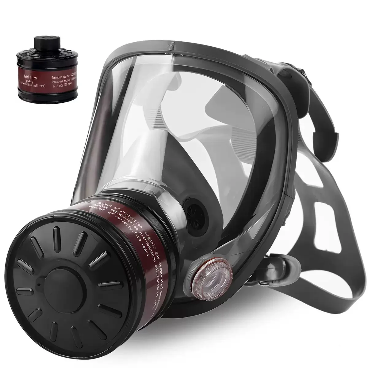 Gas mask Renovation dust Grinding operations Firefighting operations Formaldehyde