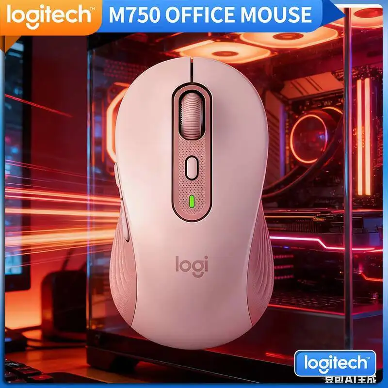 

Многодисплейная Bluetooth-мышь Logitech M750, эргономичная форма, бесшумная работа, для Windows, Mac, планшетов, домашнего офиса
