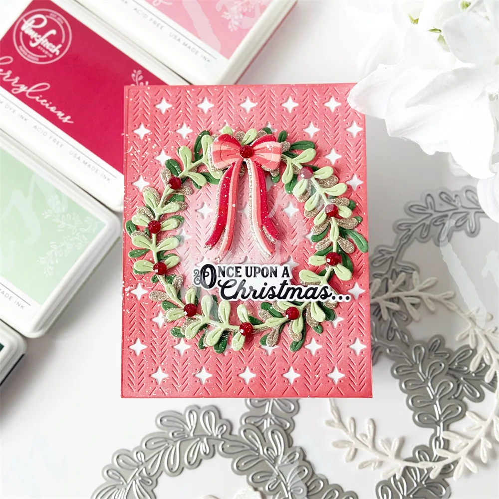 دائمة الخضرة البريق غطاء يموت المعادن قطع يموت الإستنسل DIY بها بنفسك سكرابوكينغ ألبوم صور الديكور النقش ورقة بطاقات #4