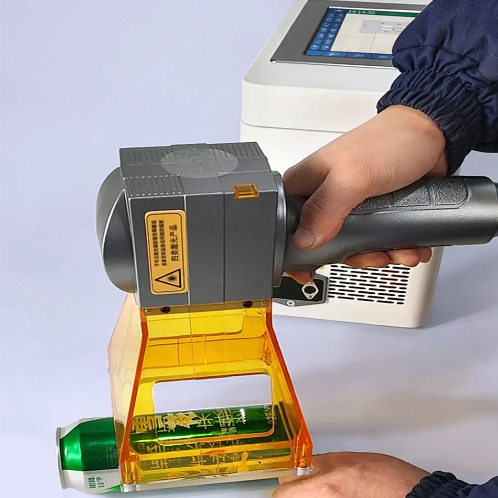 Easy To Move Portable Handheld 20W/30W Fiber  Marking Etching Machine