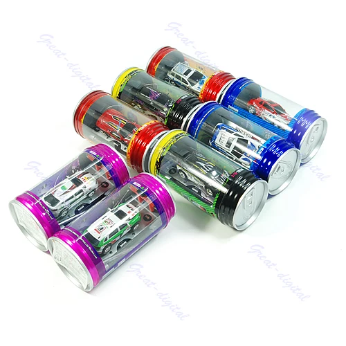 Hot Sale Colors Coke Can Mini RC Car Vehicle Radio Remote Control Micro Racing Car 4 Frequencies For Kids Presents Gifts