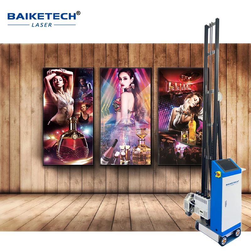 

TH-WP200R Factory 3D vertical wall inkjet printer rail type indoor and outdoor printing machine