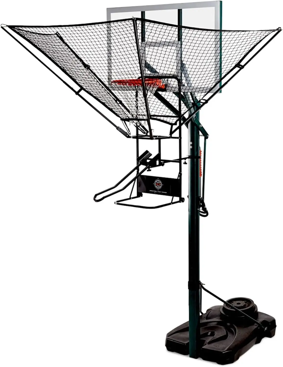 

Basketball Rebounder Net Return System Portable Shot Trainer for Traditional Pole and Wall Mounted Hoops