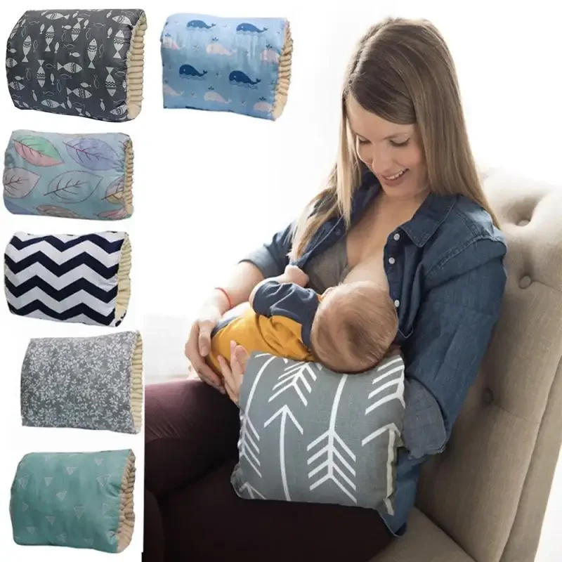 Baby Breastfeeding Pillow Pure Cotton Plus Velvet Feeding Arm Pillow Cushion Newborns Nursing Pillows Maternity Infant Supplies