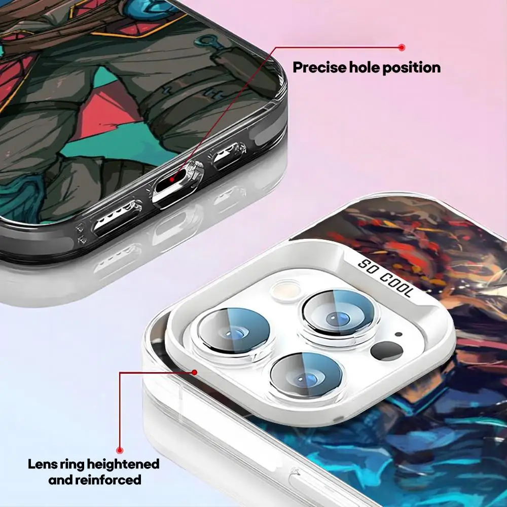 Dead Cells Phone Case For iPhone 17 16 e 15 14 13 12 11 XS Pro Max White IMD Colorful Silver Suitable case - view 4