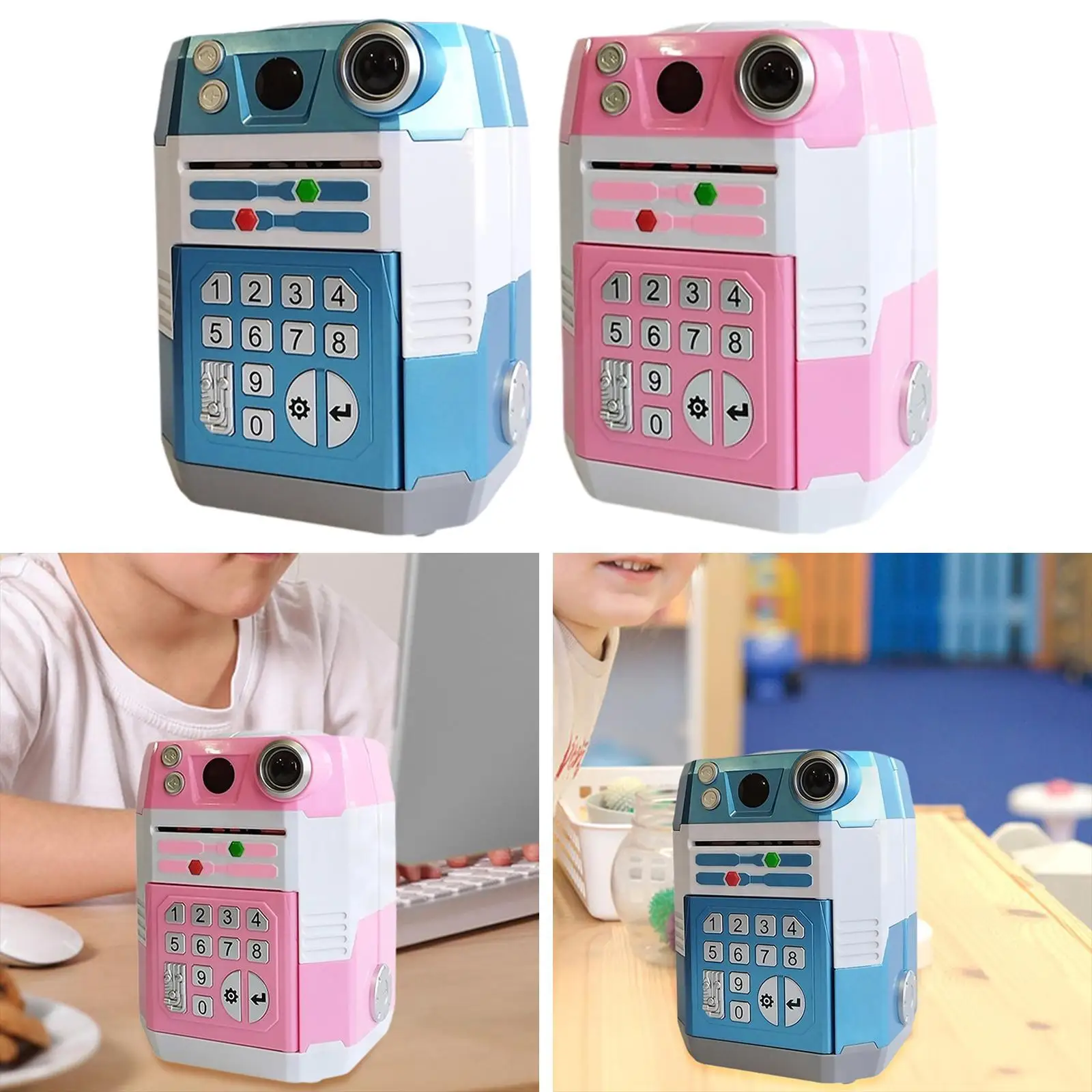 Electronic ATM Piggy Bank Money Saving Box Kids Piggy Bank Password Lock Savings Bank for Girls Boys Children Birthday Gift