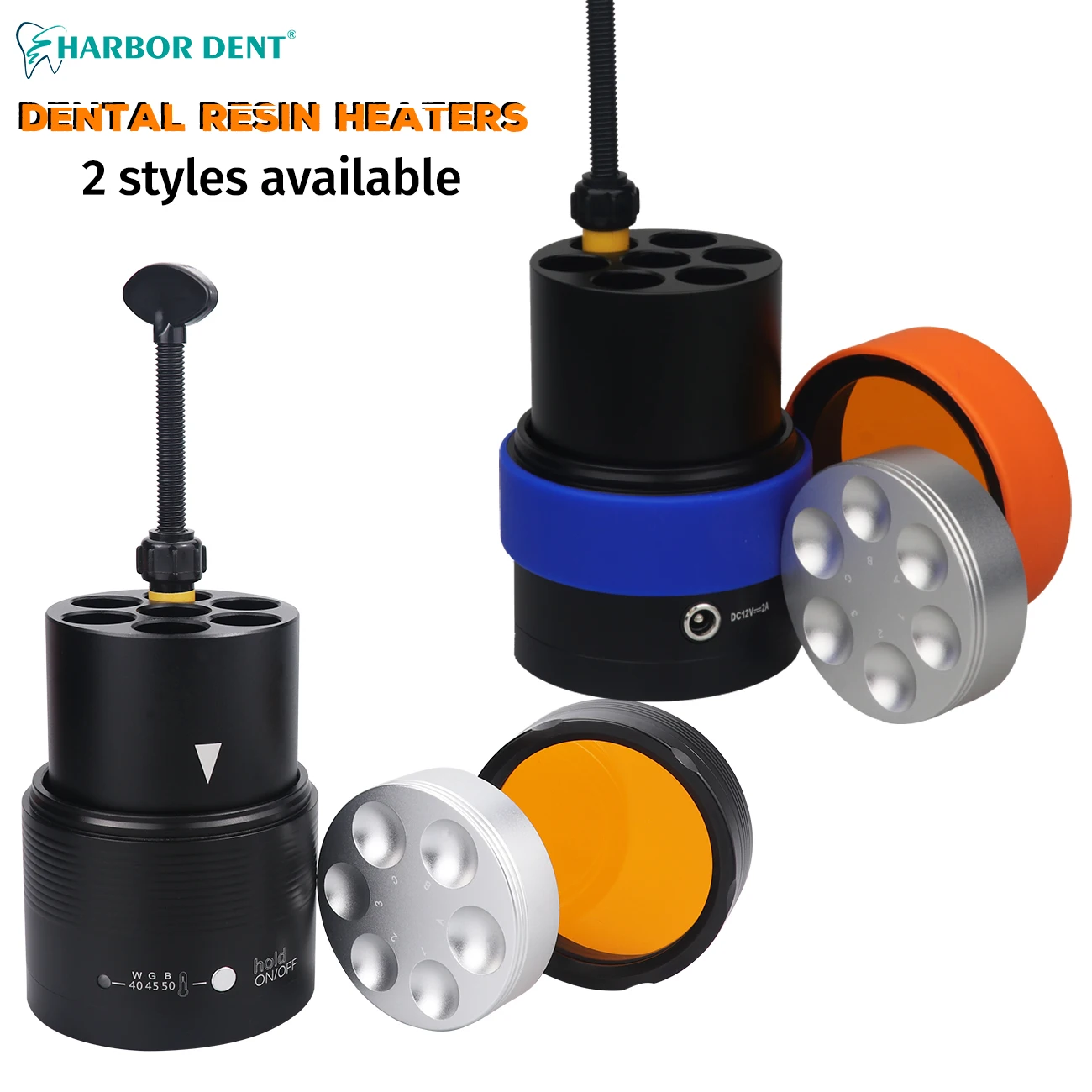 

Dental Composite Heater Resin Heating Composed Dentist Material Warmer Equipment with Heating Tray and 7 Warming Slots 2 Styles