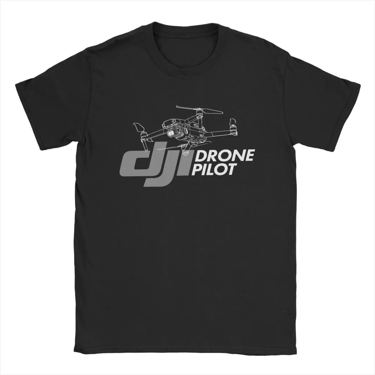 Summer Dji Drone Pilot for Men Women T Shirt Drone Operator Merch Vintage Tee Shirt T-Shirts 100% Cotton Gift Idea Clothes