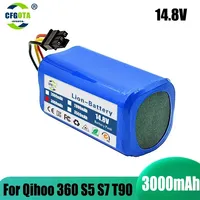 Battery For Qihoo 360 S5 S7 S7Pro T90 X9 3000mAh 14.4v Robotic Vacuum Cleaner Replacement Batteries Part