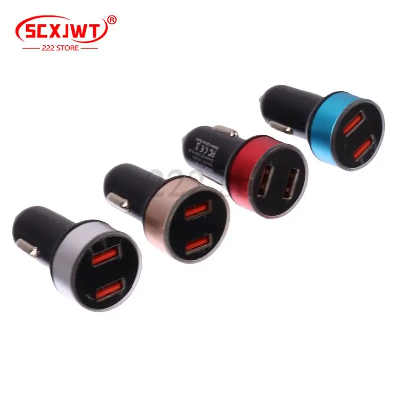 

Универсальное автомобильное зарядное устройство 12В-24В с двумя USB-портами, LED-дисплеем, высококачественным адаптером для прикуривателя, из ABS-пластика, для зарядки телефона в автомобиле