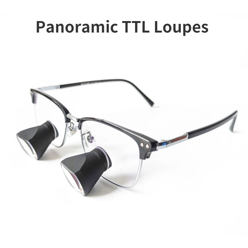 New Arrival Panoramic TTL2.5X/3/0X/3.5X Loupes Through The Lens Dental Medical Surgical Loupes  Large Field of View PD 52-72mm