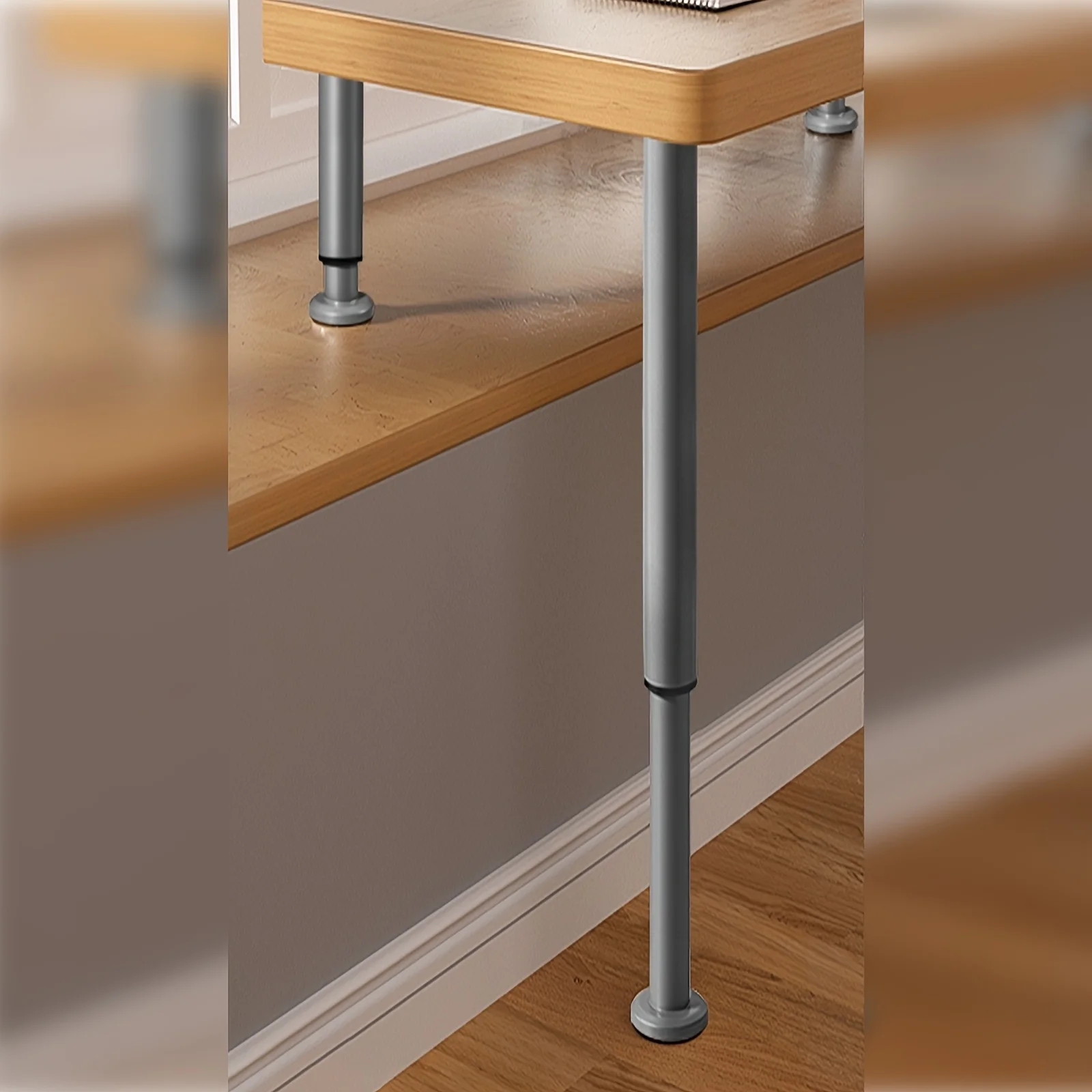 [금속 가구 테이블 다리] 1pc 조정 가능한 금속 테이블 다리, 42-72cm, DIY 프로젝트용 원통형 가구 다리,