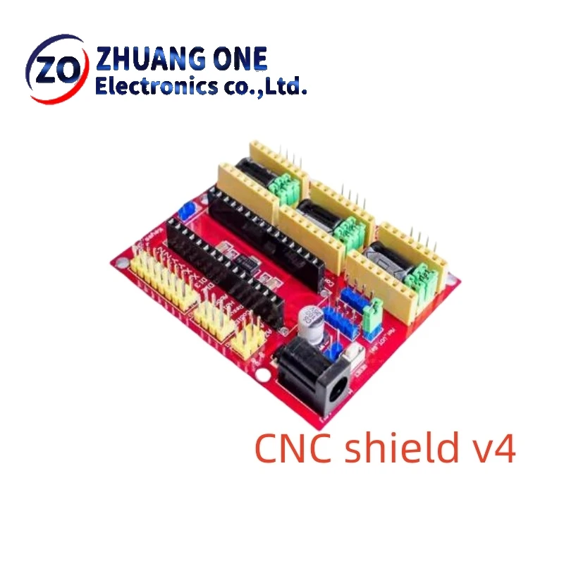 Placa de Expansão para Kit DIY Arduino, Escudo CNC, Escudo V4, Máquina de Gravura v3, Impressora 3D, A4988, DRV8825