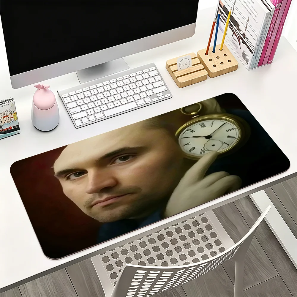 Charlie Kirk Funny Meme Mouse Pad Large Non-Slip Waterproof Mat Stitched Edge Keyboard Pad for Gaming Daily Office