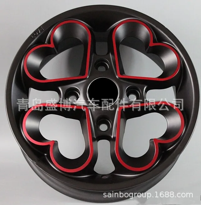 

Suitable for aluminum alloy wheels, factory direct sales, wholesale and retail 14 inches, heart-shaped, wheels