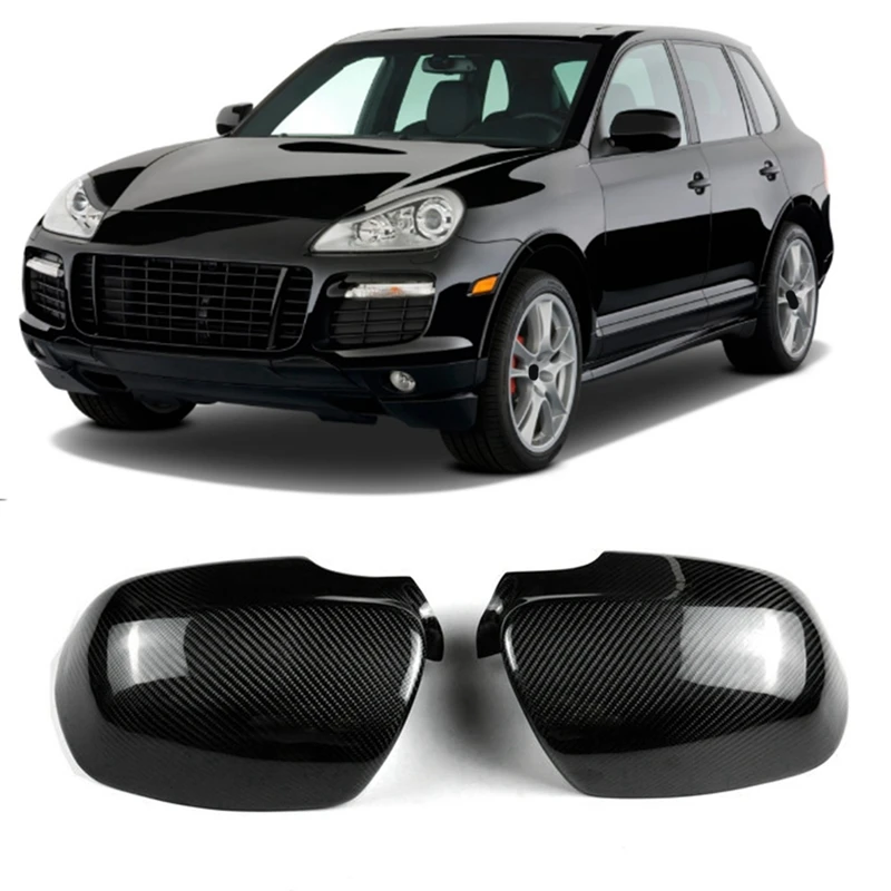 Car Carbon Fiber Rear View Mirror Cover For Porsche Cayenne 957 2006-2010 Wing Mirror Shell