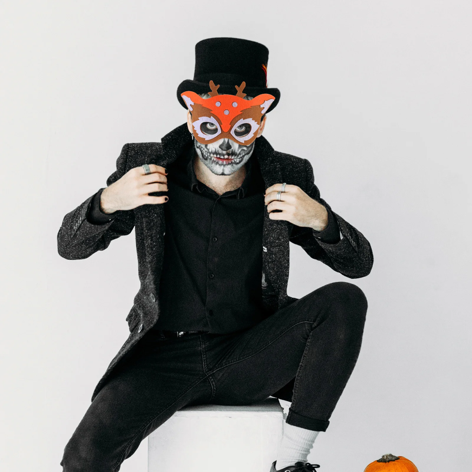 

10 шт., милая маска оленя, маскарадная вечеринка, аксессуар для костюма на Хэллоуин, привлекательная маска животного, маски животных для косплея