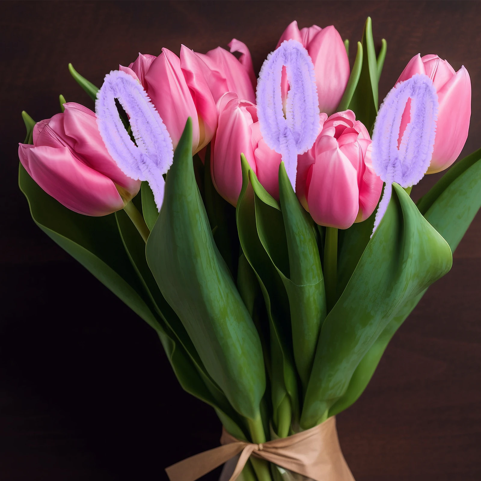 

1 set Chenille Stems Craft Bouquet Making Material Bright Bendable Diy Twisted Sticks For Handmade Projects Pipe Cleaners