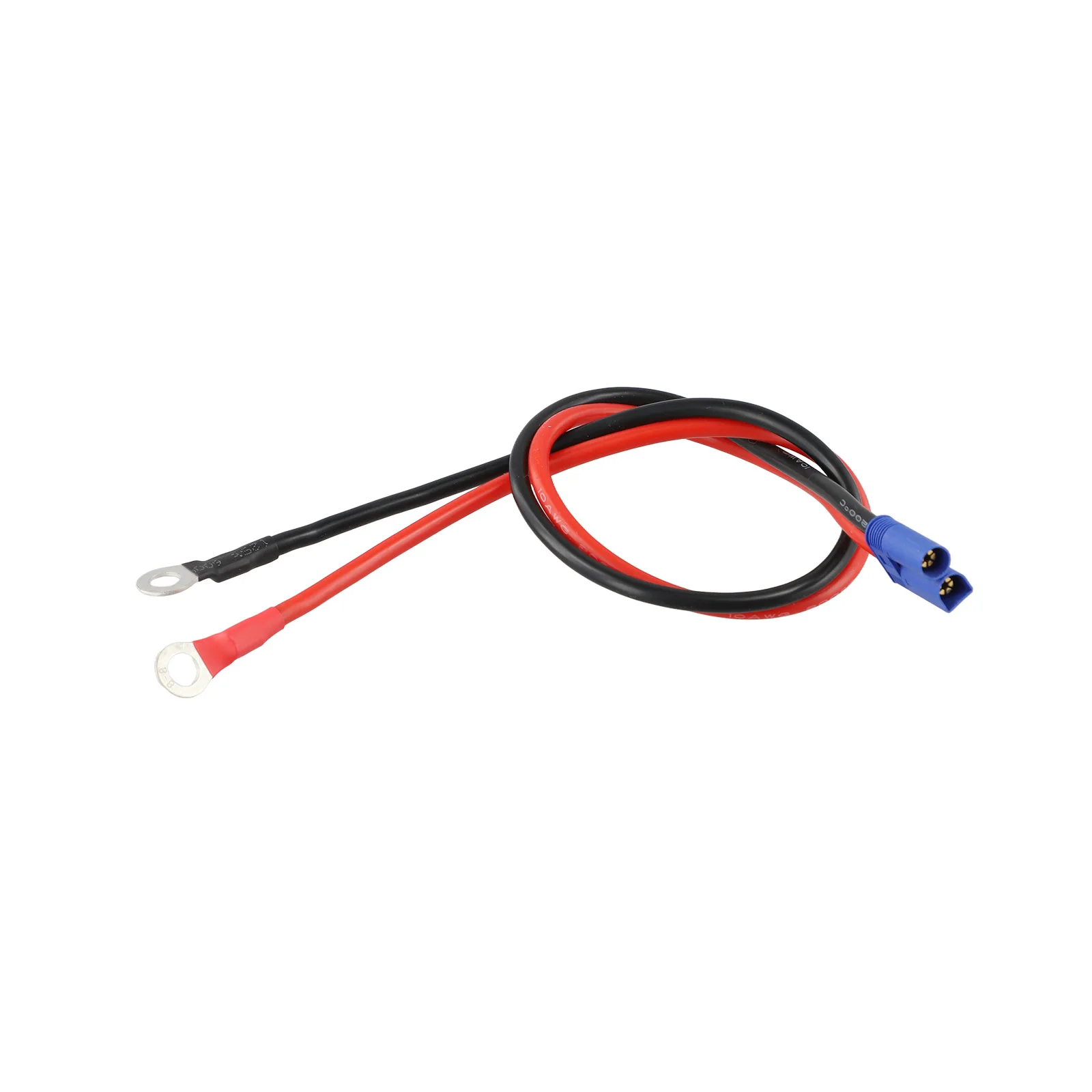 EC5 Male to O Terminal 10AWG Adapter for Car Battery with Silicone Insulated Jacket and Pure Copper Core for Stable Power Flow