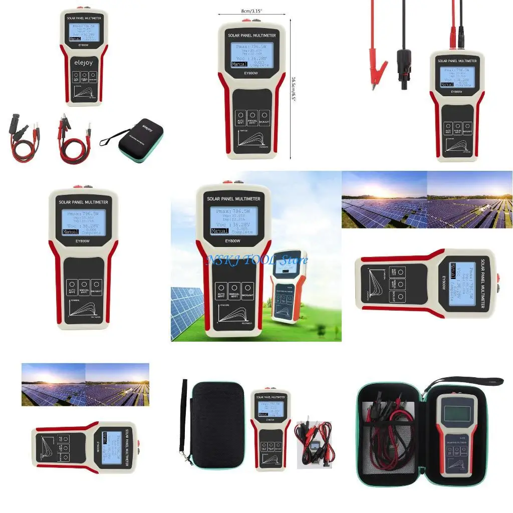

L8RC Utility Tools Solar PVTesting Solar Panel Multimeter 800W Photovoltaic Tester MPPT Open Circuit Troubleshooting