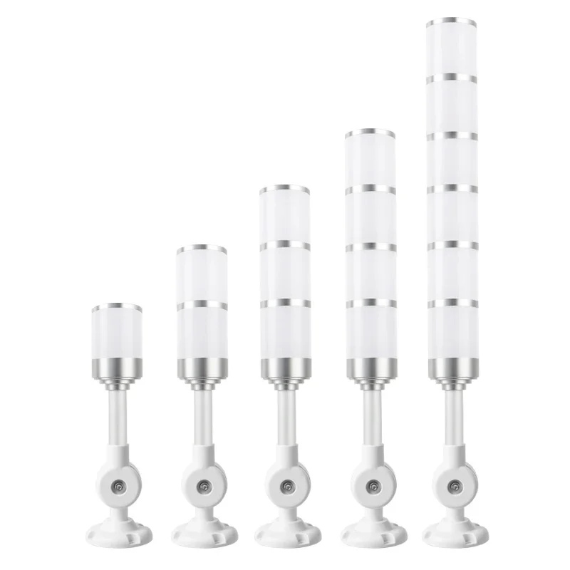 Luce impilabile multistrato industriale in alluminio grande 24V Asta pieghevole Torre di segnale a LED Allarme Attenzione Luce di sicurezza per macchine