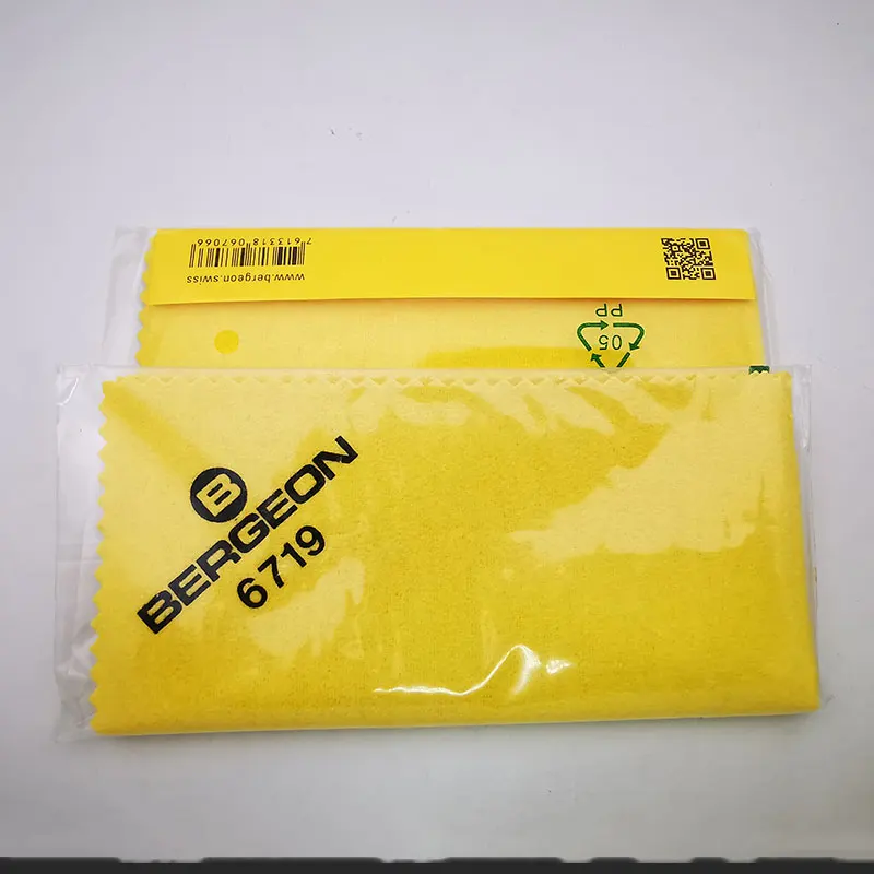TOP Original Bergeon 6719 Cotton Polishing Cloth for Gold Watches Silver jewelry Removing Slight Scratch Watch Repair Tools