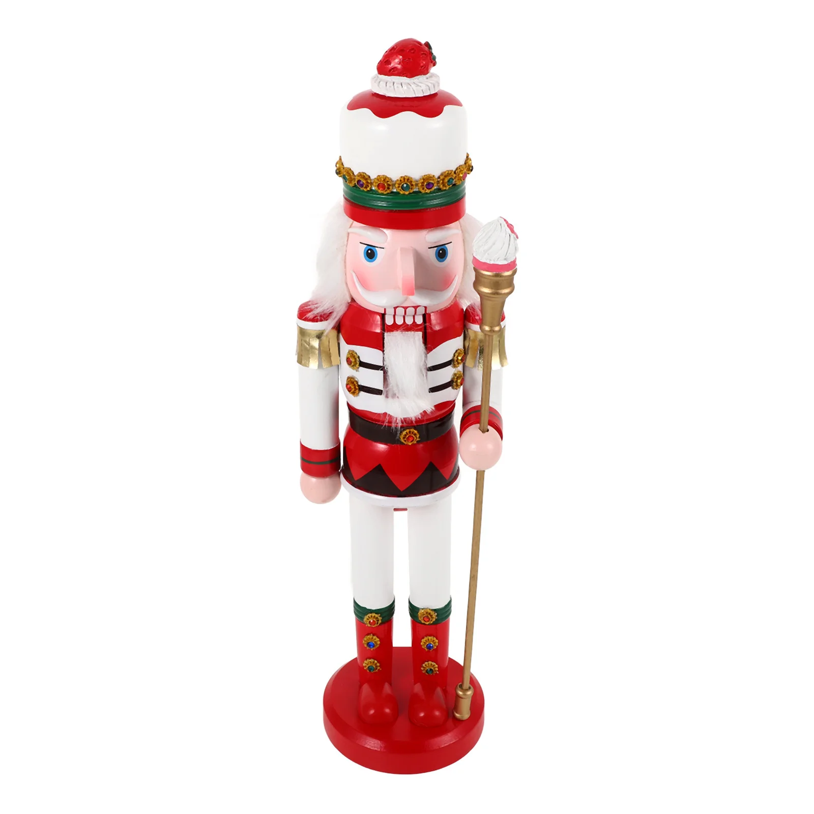 

Wooden Colorful Nutcracker Decor Classic Christmas Nutcracker Ornament Xmas Tabletop Decoration Perfect Holiday Gift