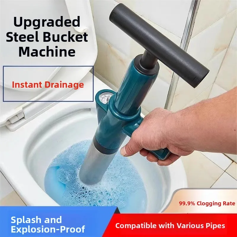 

High Prure Air Toilet Drain Unbloer Powerful Cleaning Tool for Home Batoom Universal Pipe Clogging Solution