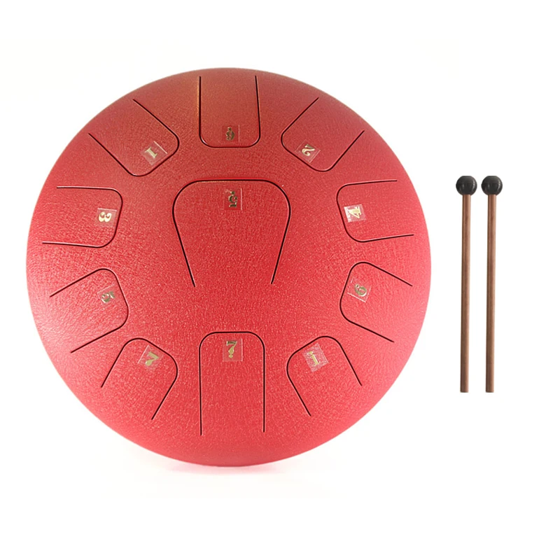 

2025 New Product Hot Selling 10 Inch 8notea 11 Notes Steel Tongue Percussion Drum Colorful Ethereal Drum With Soft Bag