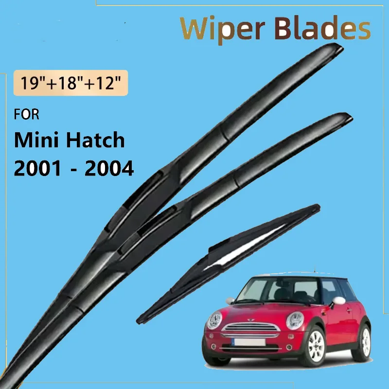 Car Front Rear Wiper Blades For Mini Hatch Cooper S One D R50 R53 2001 - 2004 Accessories Windshield Windscreen Window Brushes