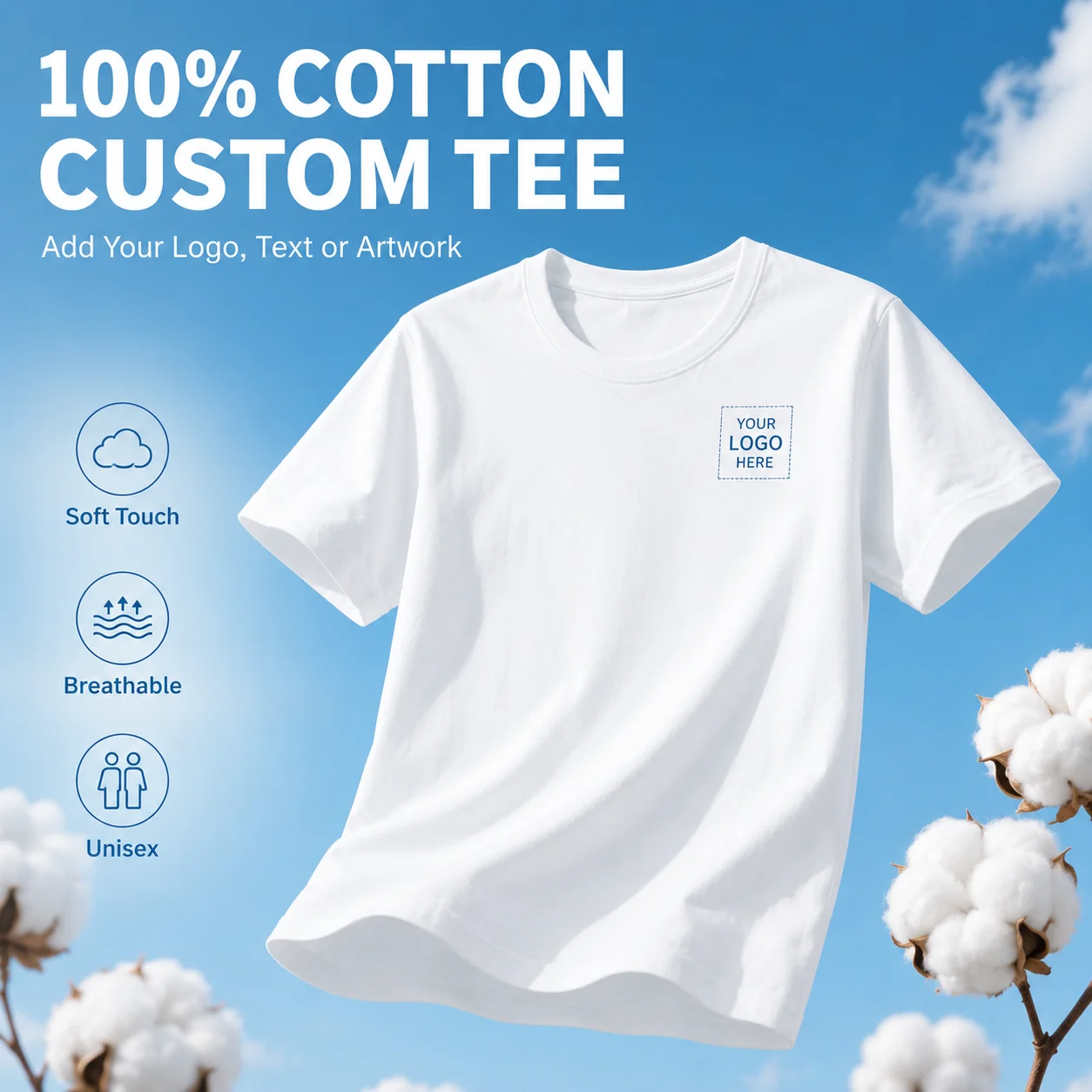 Customize Tee Unisex Personalized T-Shirts Add Your Own Logo Photo or Text Shirt Personalized Gift 100% Cotton Short Sleeve Tees image 5