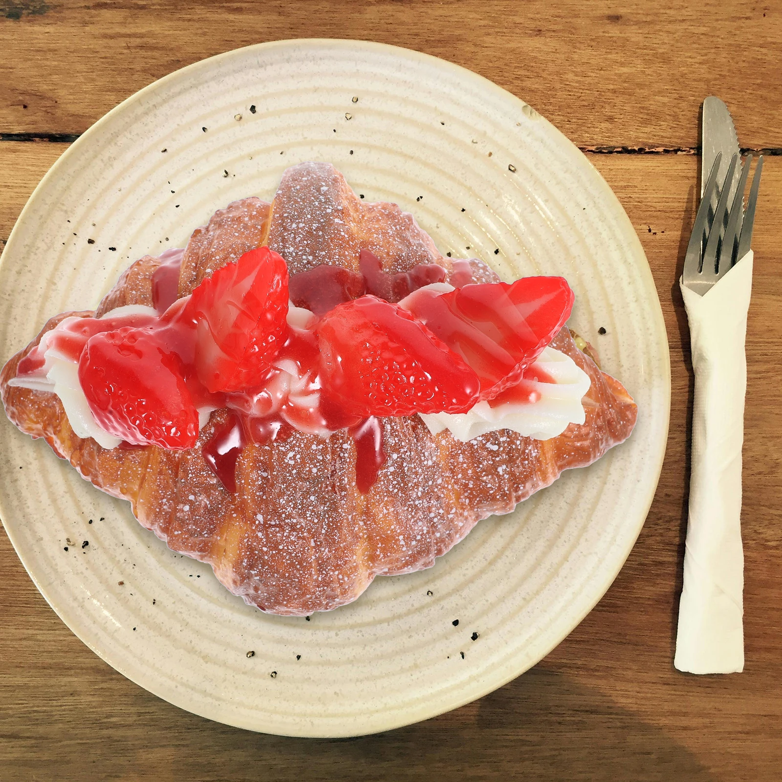 

Fake Pu Artificial Croissant Kitchen Photography Prop Home Decoration Shop Display Simulated Teaching Decorative Croissant Fake