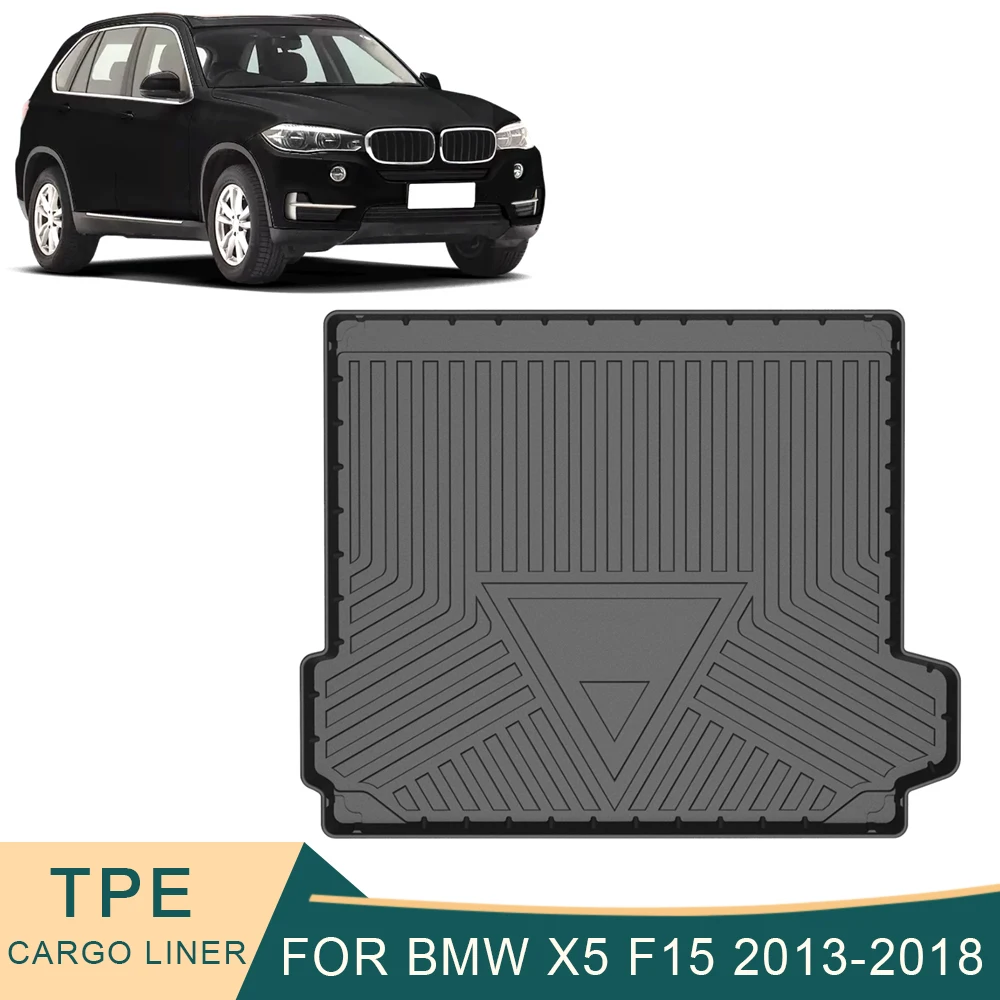 

For BMW X5 F15 2013-2018 Car Cargo Liner All-Weather TPE Non-slip Trunk Mats Waterproof Boot Tray Carpet Interior Accessories