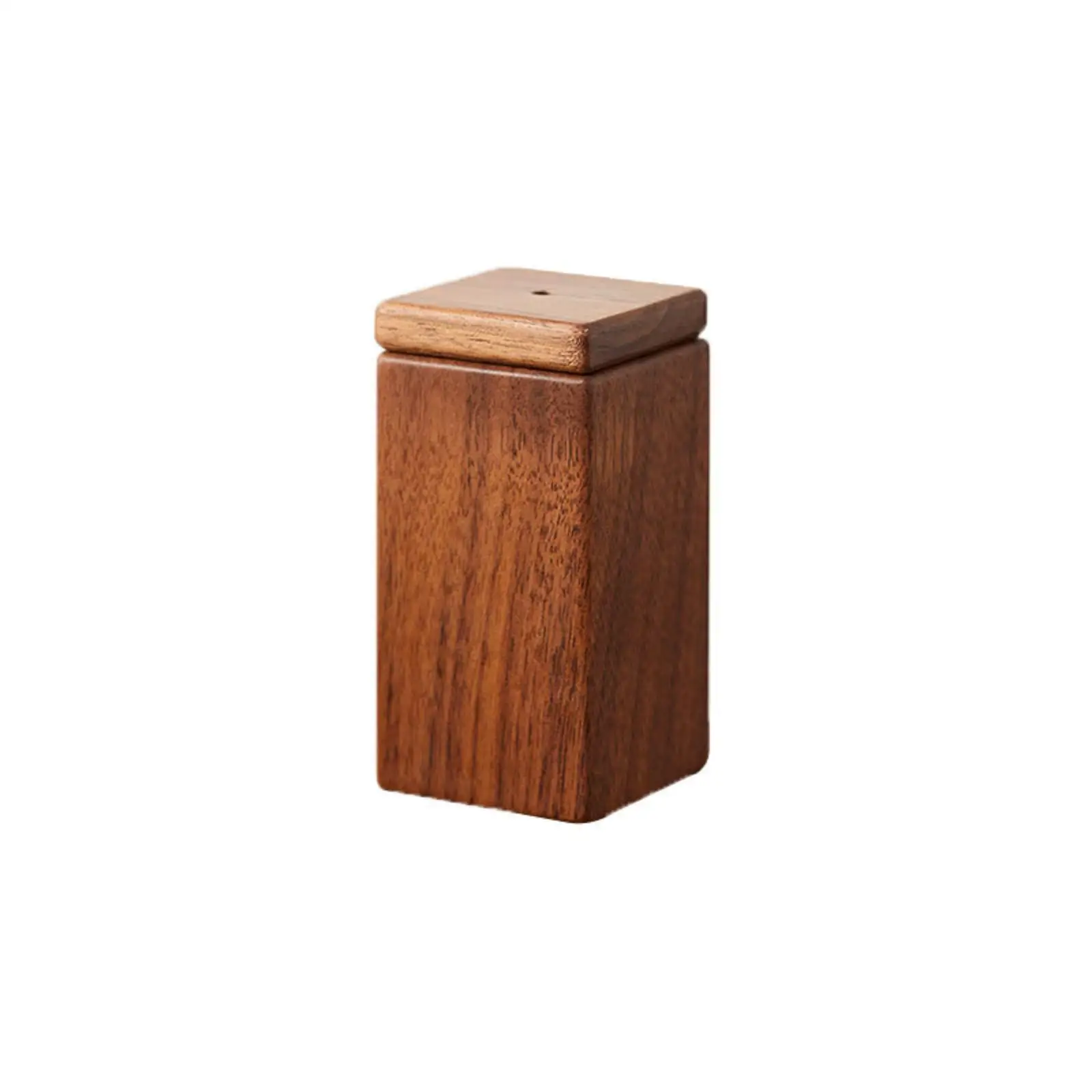 Solid Walnut Dental Pick Holder Compact Wooden Dental Pick Holder for Dining Table, Kitchen Countertop, Entertaining