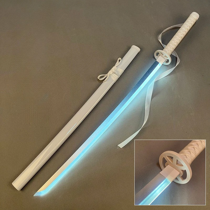 103 centimetri Candeggina spada laser Katana Ha Condotto La Luce Spada Luminosa Cosplay Prop Yamato Spada Lama Dimensioni Reali Samurai Giapponese Sabre giocattoli