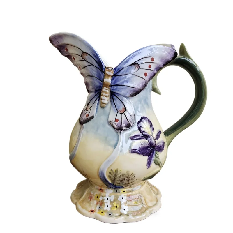 

Fangya European hydroponics new pure hand-painted underglaze color vase home dining table decoration flower set