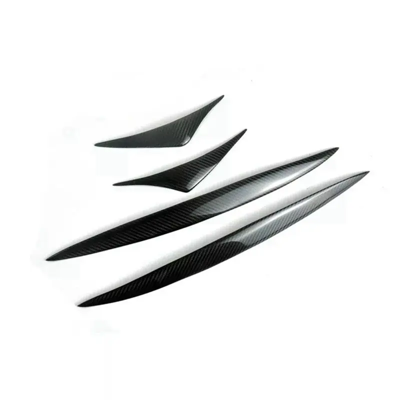 

AEF3-Carbon Fiber Eyebrows Lids Headlight Molding Trim Cover For ROHENS-Coupe 2008-2011