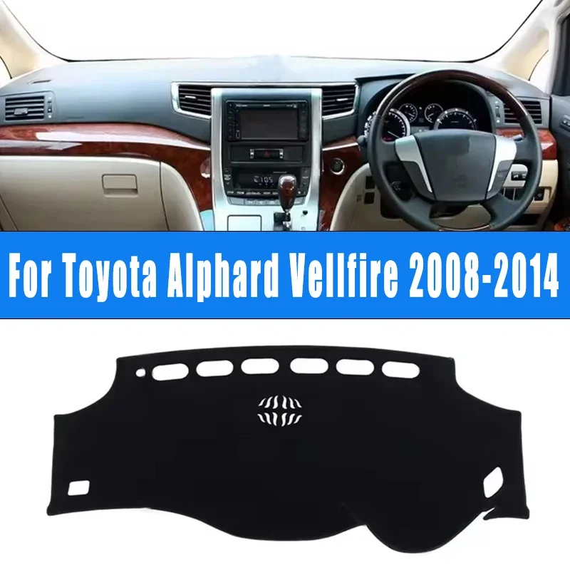 

Car Dashboard Mat Dash Cover Center Console Pad Custom Nonslip Cape Sunshade Accessories For Toyota Alphard Vellfire 2008-2014