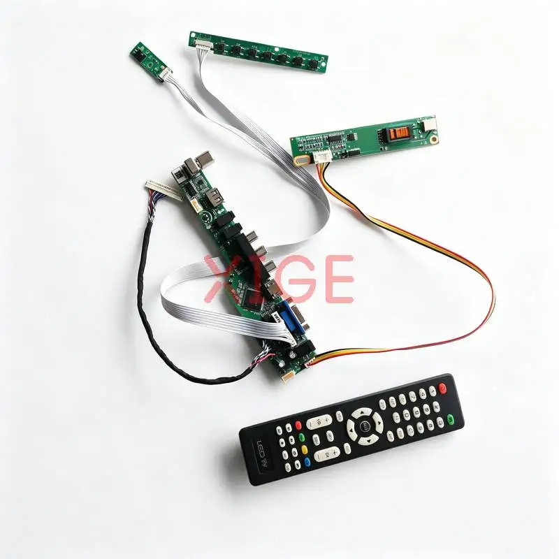 

Screen Drive Controller Board Fit HSD150PK14 N150P5 ITSX95 HSD150PK17 1-CCFL 1400x1050 USB+AV+VGA+HDMI 30 Pin LVDS 1400*1050 Kit
