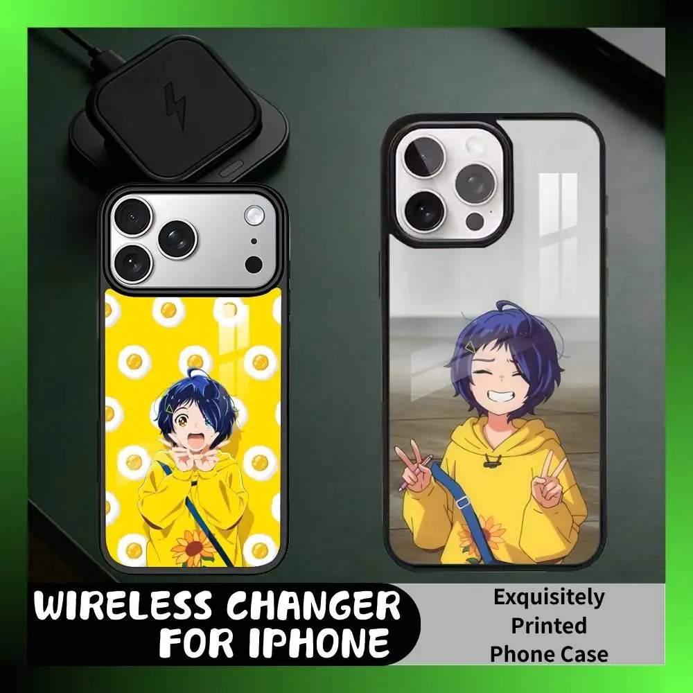 

Ai O-Ohto W-Wonder Egg Phone Case For iPhone17,16,15,14,13 Plus,Pro Max Magnetic For Magsafe Wireless Charging