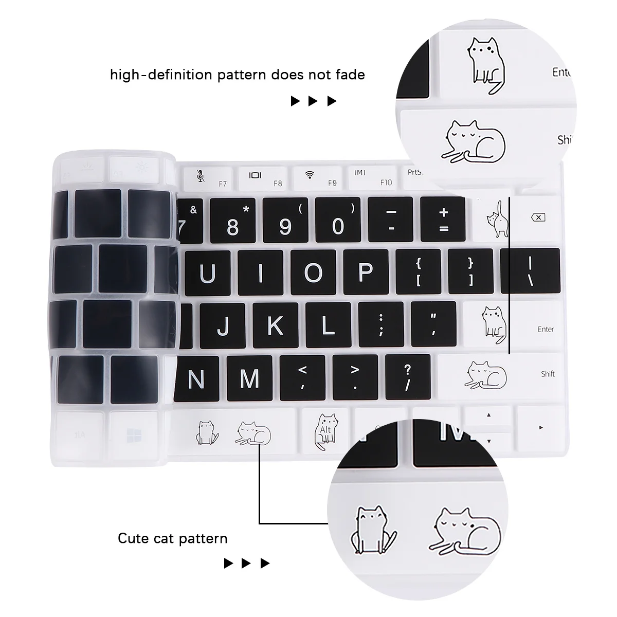 

Cute Cartoon Silicone Keyboard Cover Protection for Laptop Waterproof Dustproof Accessory for Keyboard Cover