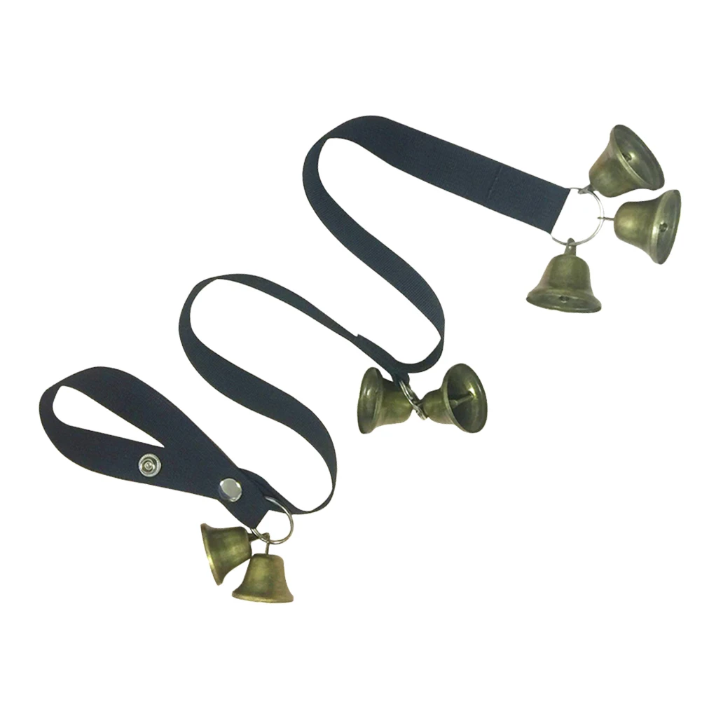 

7pcs Pet Dog Door Bells Heavy Duty Nylon Rope Double Coated Metal Snap Points Loud Copper Bell For Potty Training
