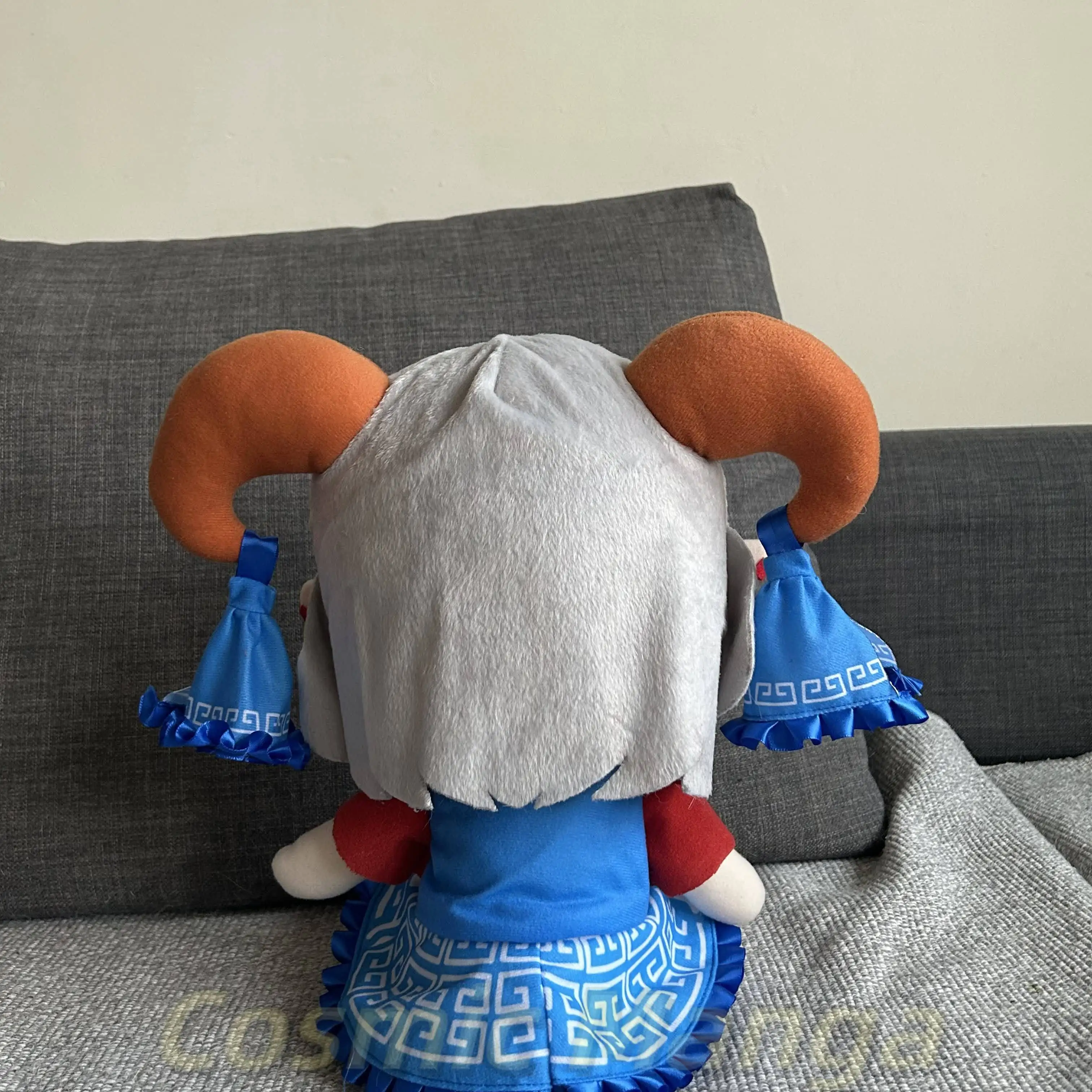 

Xmas Game Touhou Project Toutetsu Yuma Cartoon Figure Model Cosplay Sitting Posture 30cm Pillow Cartoon Birthday Gift Halloween