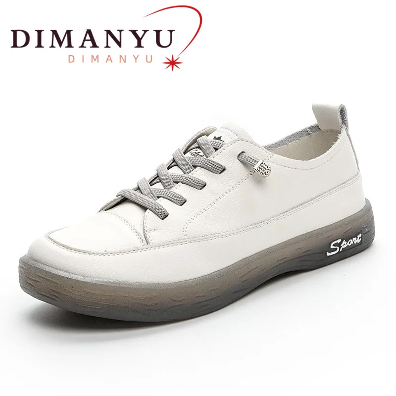 Sapatilhas mocassins senhoras couro genuíno tamanho grande 41 42 primavera laço-up branco sapatos femininos casuais sola macia sapatos planos