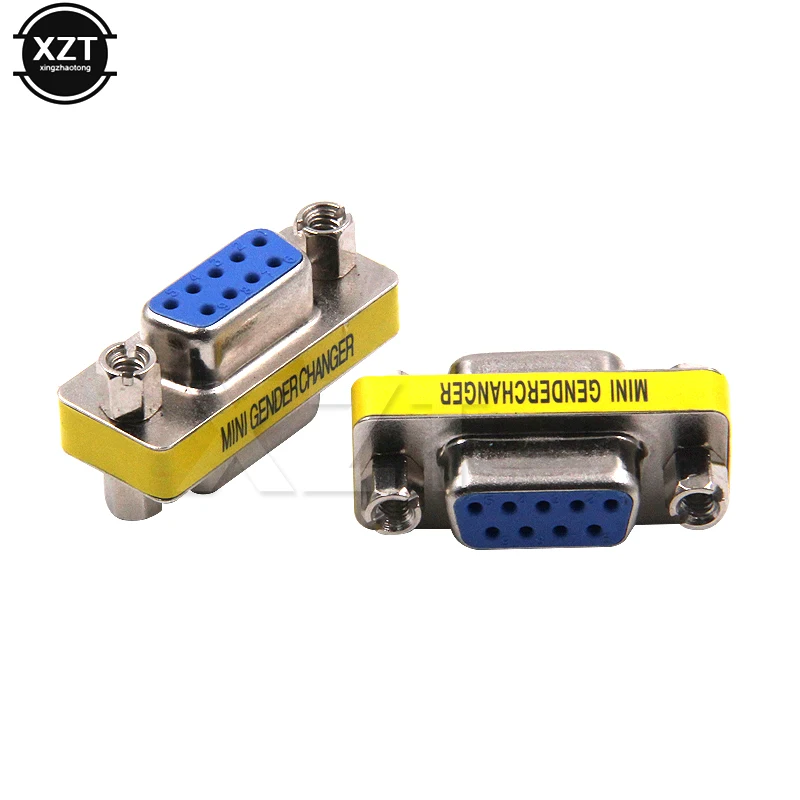 1pcs Newest DB9 serial port adapter connector conversion head VGA 9 hole on the connector RS232