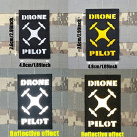 DRONE PILO Military Tactical Embroidered Patches Armband Backpack Badge with Hook Backing