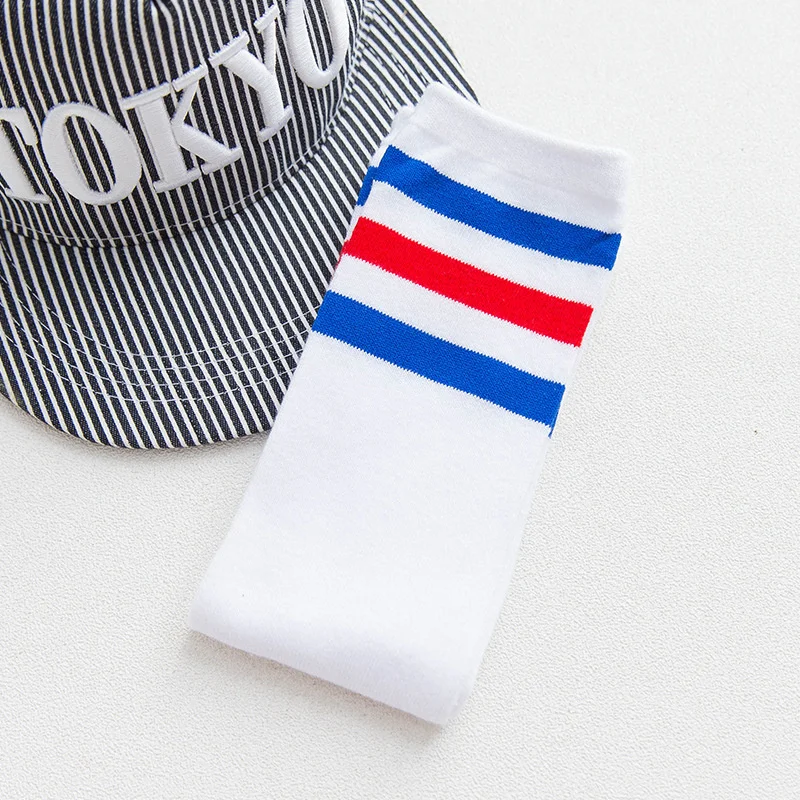 Mädchen kawaii Schule Knies trümpfe niedlich gestreifte Strümpfe Kinder Student Kinder Kleinkind Kleinkind weißer Junge über knielange Socken – Detail 6