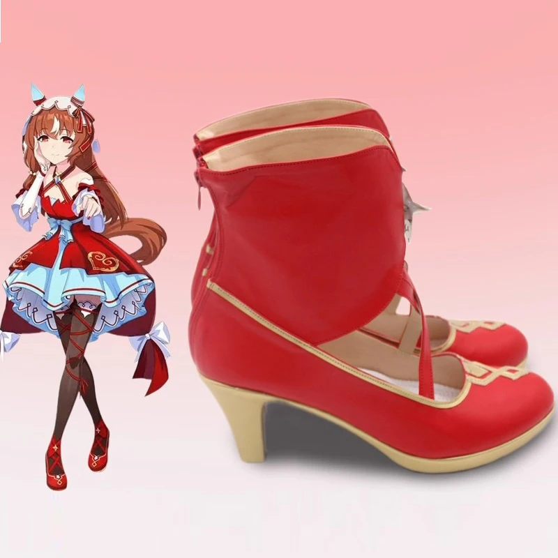 لعبة جميلة ديربي هارو أورارا تأثيري أحذية أحذية هارو أورارا لأنيمي حفلة الهالوماس الكبار النساء الرجال زي الدعائم اكسسوارات #5